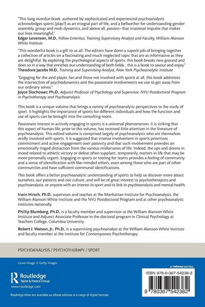 Produktbild: Psychoanalytic Perspectives On Intense Involvement in Sports