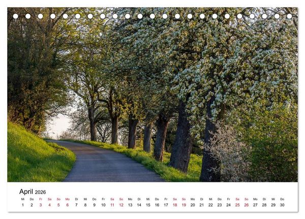 Produktbild: Wege in der Natur - Kraichgau und Enzkreis (Tischkalender 2026 DIN A5 quer), CALVENDO Monatskalender