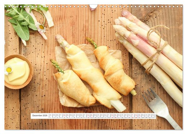Produktbild: K&ouml;stlicher Spargel (Wandkalender 2026 DIN A3 quer), CALVENDO Monatskalender