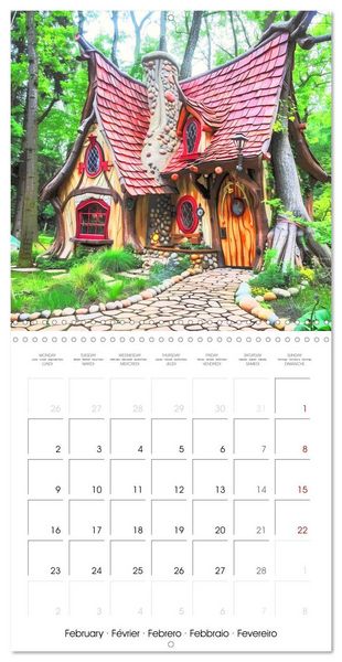 Produktbild: Enchanted Cabins (Wall Calendar 2026 12 &times; 12 Inch) CALVENDO 12 Month Wall Calendar