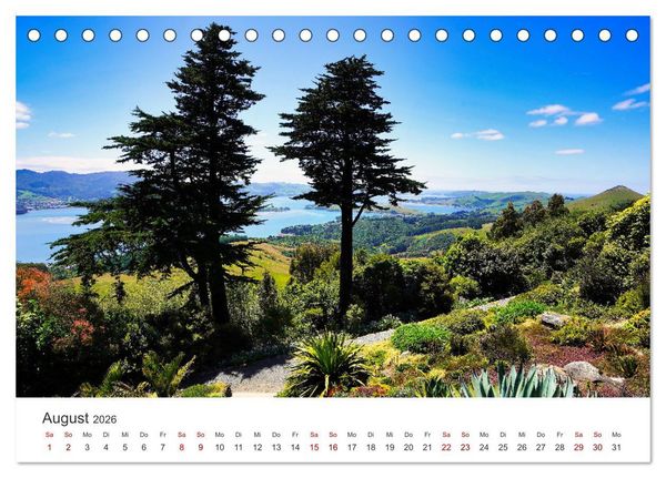 Produktbild: Neuseeland Trauminsel im S&uuml;dpazifik (Tischkalender 2026 DIN A5 quer), CALVENDO Monatskalender