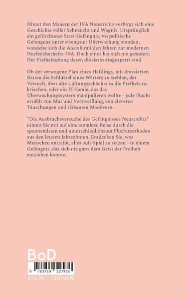 Produktbild: Die Ausbruchsversuche des Gef&auml;ngnisses Neustrelitz