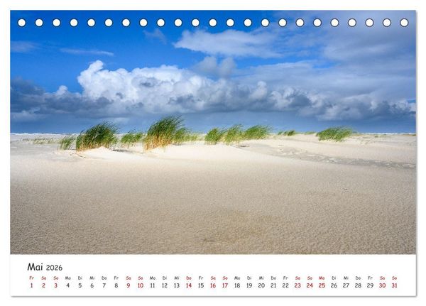 Produktbild: Nordsee, Meer, Strand und Wind (Tischkalender 2026 DIN A5 quer), CALVENDO Monatskalender
