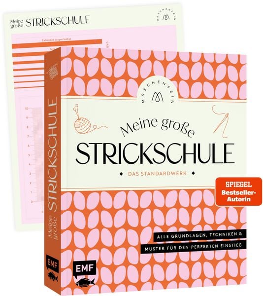 Produktbild: Meine gro&szlig;e Strickschule &ndash; Das Standardwerk von Maschenfein &ndash; mit praktischem Nadelma&szlig;