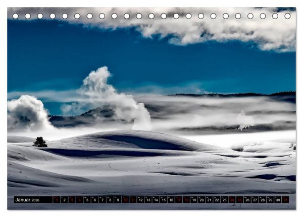 Produktbild: Yellowstone Nationalpark. Tanz auf dem Vulkan (Tischkalender 2026 DIN A5 quer), CALVENDO Monatskalender