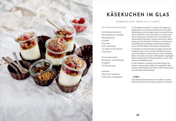 Käsekuchen & Cheesecakes. Rezepte mit Frischkäse oder Quark