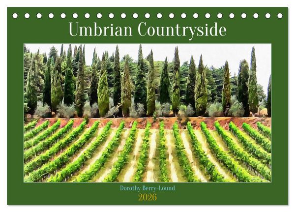 Produktbild: Umbrian Countryside (Desk Calendar 2026 DIN A5 landscape), CALVENDO 12 Month DeskCalendar