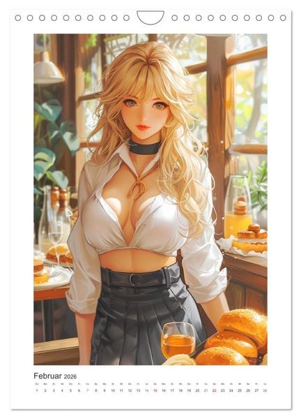 Produktbild: Manga-Girls. Coole Comics mit Ausstrahlungskraft (Wandkalender 2026 DIN A4 hoch), CALVENDO Monatskalender