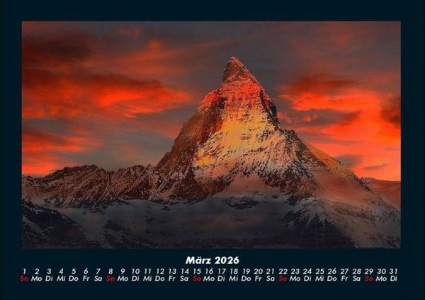 Produktbild: Bergige Welten 2026 Fotokalender DIN A4