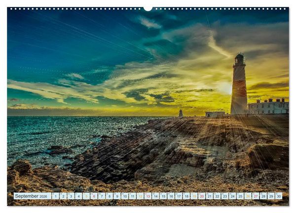 Produktbild: Leucht&uuml;rme - immer wieder faszinierend (hochwertiger Premium Wandkalender 2026 DIN A2 quer), Kunstdruck in Hochglanz