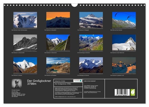 Produktbild: Der Gro&szlig;glockner 3798m (Wandkalender 2026 DIN A3 quer), CALVENDO Monatskalender