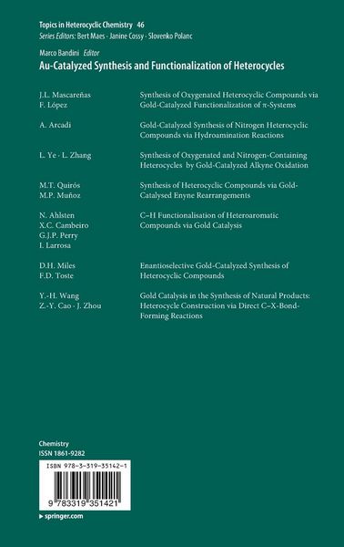 Produktbild: Au-Catalyzed Synthesis and Functionalization of Heterocycles