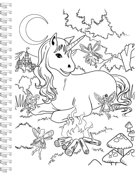 Produktbild: Einhorn-Malbuch