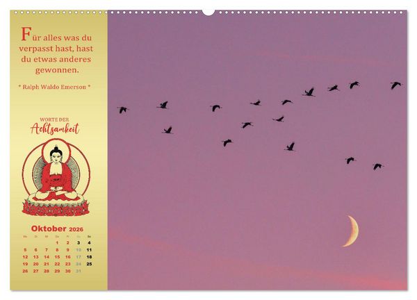 Produktbild: Wege der Achtsamkeit - In der Ruhe liegt die Kraft (hochwertiger Premium Wandkalender 2026 DIN A2 quer), Kunstdruck in Hochglanz