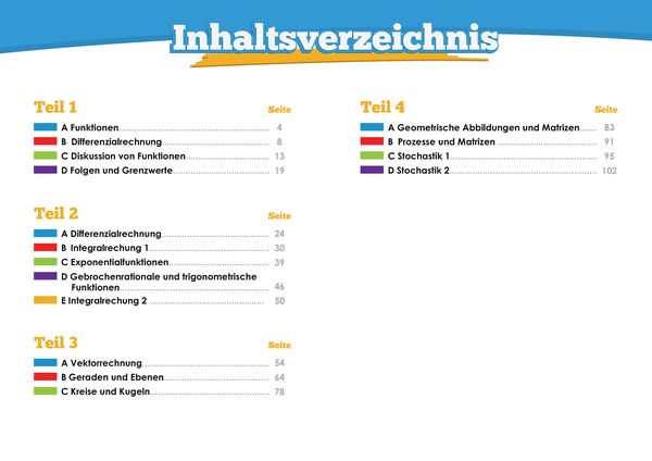 Produktbild: StrandMathe L&ouml;sungen zu Oberstufenheften Teil 1-4 - Abiturvorbereitung