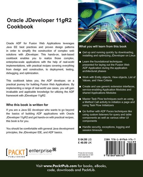 Produktbild: Oracle Jdeveloper 11gr2 Cookbook