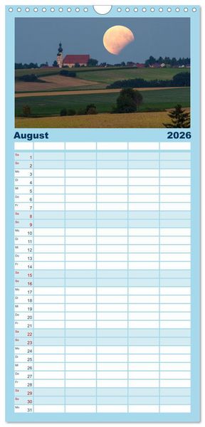 Produktbild: Familienplaner 2026 - Welt unter Sternen mit 5 Spalten (Wandkalender, 21 x 45 cm) CALVENDO
