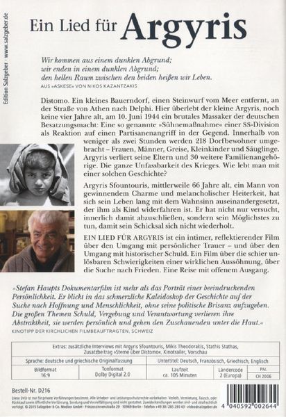 Produktbild: Ein Lied f&uuml;r Argyris
