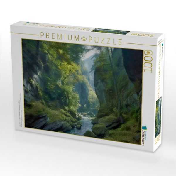 Produktbild: CALVENDO Puzzle Ein Motiv aus dem Kalender Tr&auml;umereien in Gr&uuml;n | 1000 Teile Lege-Gr&ouml;&szlig;e 64x48cm Foto-Puzzle f&uuml;r gl&uuml;ckliche Stunden