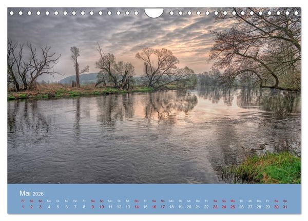 Produktbild: Das Jahr an der Naab zwischen Burglengenfeld und Kallm&uuml;nz (Wandkalender 2026 DIN A4 quer), CALVENDO Monatskalender