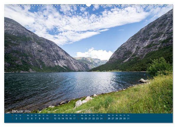 Produktbild: Norwegen atemberaubende Landschaft (Wandkalender 2026 DIN A2 quer), CALVENDO Monatskalender