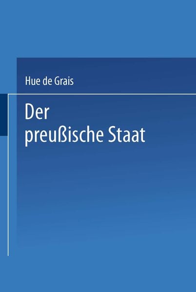 Produktbild: Der preu&szlig;ische Staat