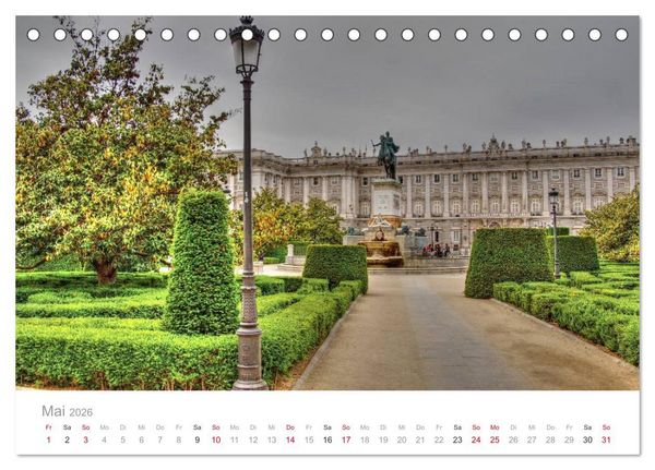 Produktbild: Madrid eine Stadt zum Verlieben (Tischkalender 2026 DIN A5 quer), CALVENDO Monatskalender