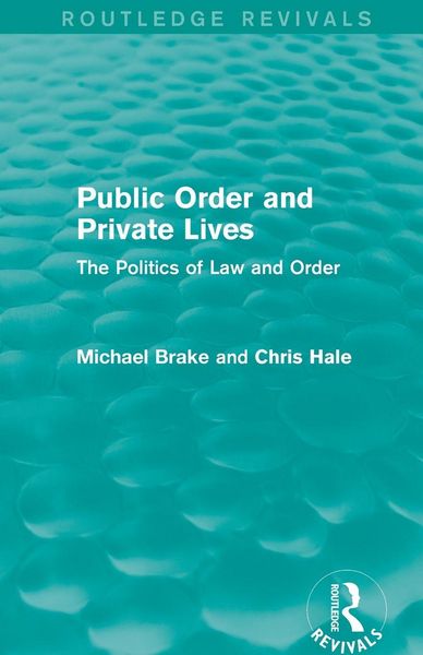 Produktbild: Public Order and Private Lives (Routledge Revivals)