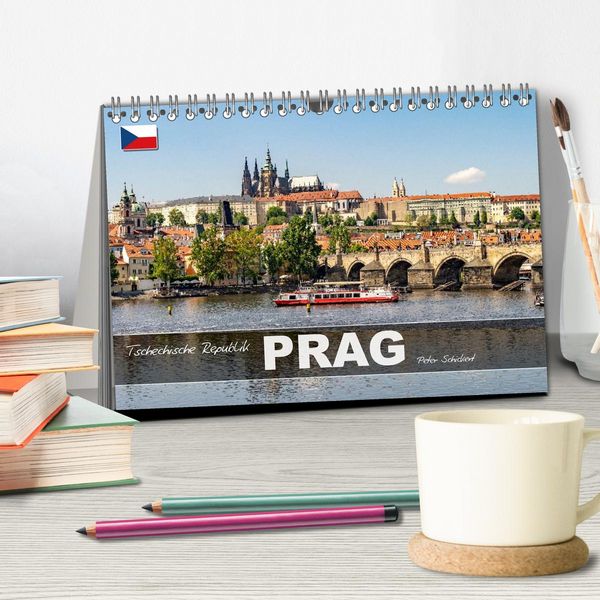 Produktbild: Tschechische Republik - Prag (Tischkalender 2026 DIN A5 quer), CALVENDO Monatskalender