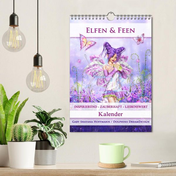 Produktbild: Elfen & Feen - Kalender (Wandkalender 2026 DIN A4 hoch), CALVENDO Monatskalender