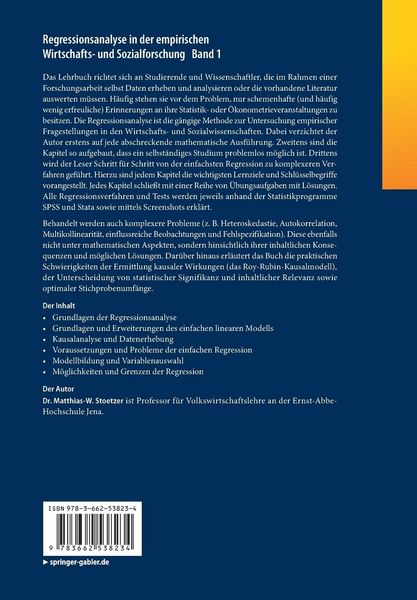 Produktbild: Regressionsanalyse in der empirischen Wirtschafts- und Sozialforschung Band 1