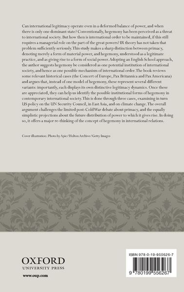 Produktbild: Hegemony in International Society