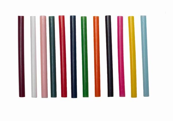 Produktbild: PEBARO 269BUNT - 12 Klebesticks farbig, f&uuml;r Hei&szlig;klebepistole Art.269ok