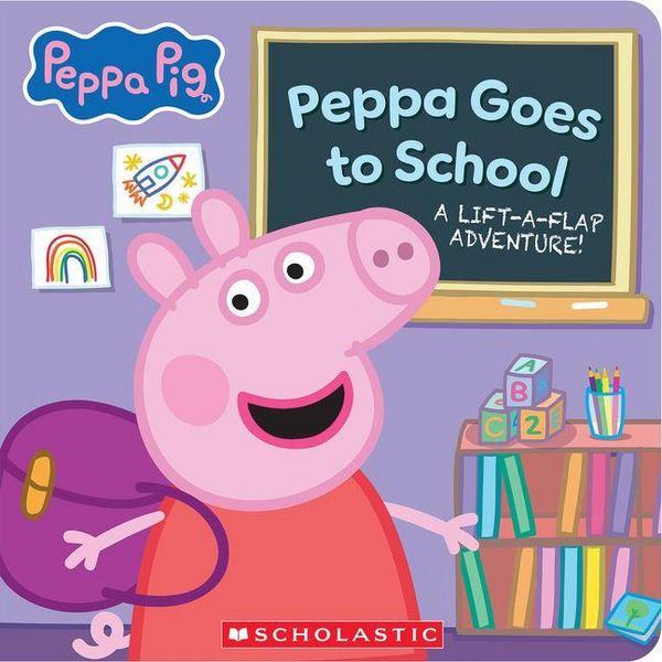 Produktbild: Peppa Pig: Peppa Goes to School (Lift-The-Flap Board Book)