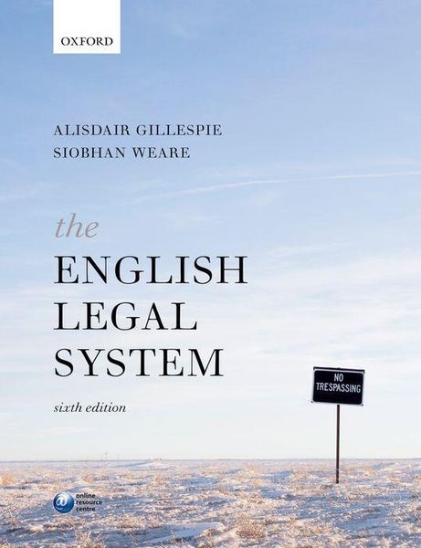 Produktbild: Gillespie, A: English Legal System
