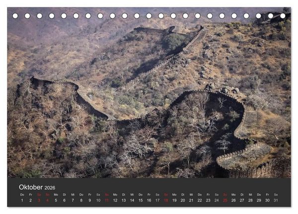 Produktbild: Indien 2026 Tempel, Tiger und Pal&auml;ste (Tischkalender 2026 DIN A5 quer), CALVENDO Monatskalender