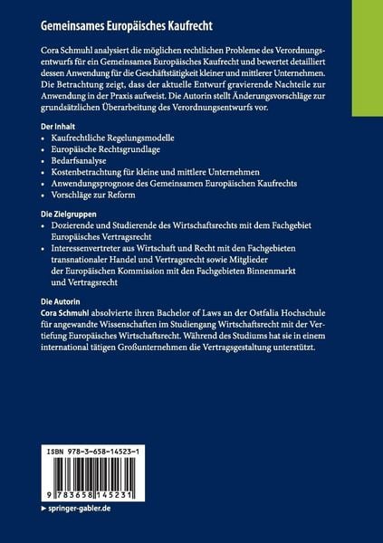 Produktbild: Gemeinsames Europ&auml;isches Kaufrecht