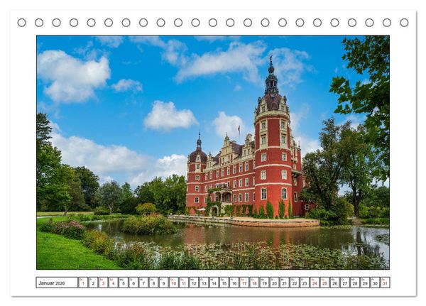Produktbild: Von Bad Muskau zur Rakotzbr&uuml;cke ins Zittauer Gebirge (Tischkalender 2026 DIN A5 quer), CALVENDO Monatskalender