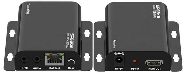 Produktbild: SpeaKa Professional SP-HDMIS-210 HDMI&reg; HDMI Extender &uuml;ber Heimnetzwerk (IP-basiert) 200m