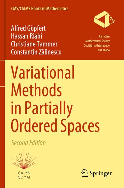 Produktbild: Variational Methods in Partially Ordered Spaces