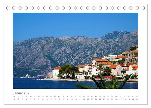 Produktbild: Traumhaftes Montenegro - Entdecken Sie die Perle der Adria im S&uuml;den Europas (Tischkalender 2026 DIN A5 quer), CALVENDO Monatskalender