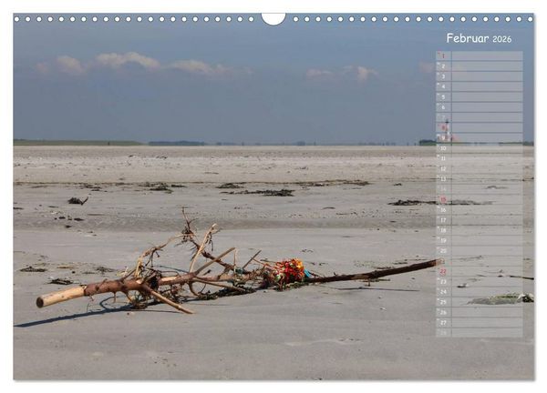 Produktbild: Strandspaziergang / Geburtstagskalender (Wandkalender 2026 DIN A3 quer), CALVENDO Monatskalender