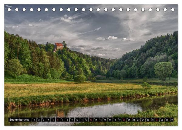 Produktbild: Unterwegs auf der fr&auml;nkischen Burgenstra&szlig;e (Tischkalender 2026 DIN A5 quer), CALVENDO Monatskalender