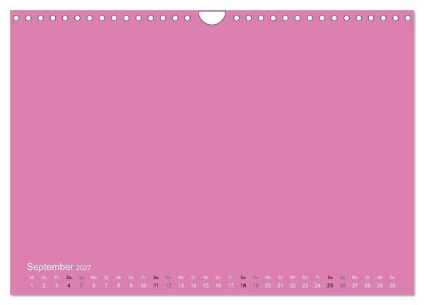 Produktbild: Bastelkalender - Pink (Wandkalender 2027 DIN A4 quer), CALVENDO Monatskalender