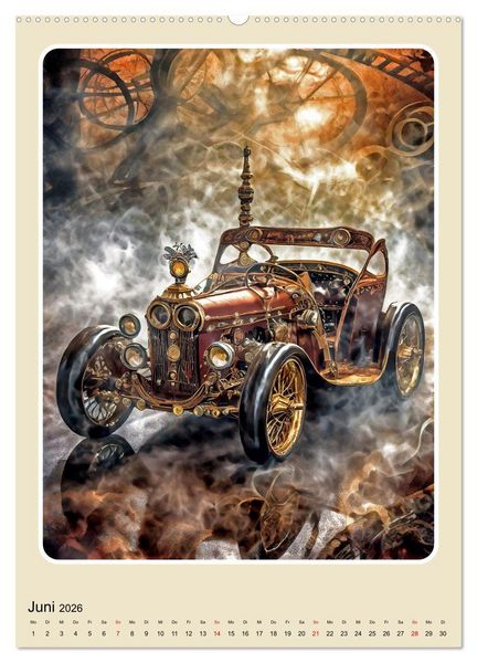 Produktbild: Steampunk Mobilit&auml;t (hochwertiger Premium Wandkalender 2026 DIN A2 hoch), Kunstdruck in Hochglanz