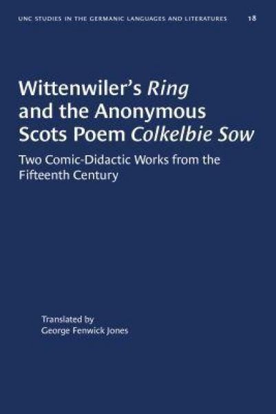 Produktbild: Wittenwiler's Ring and the Anonymous Scots Poem Colkelbie Sow