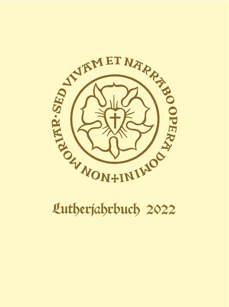 Produktbild: Lutherjahrbuch 89. Jahrgang 2022
