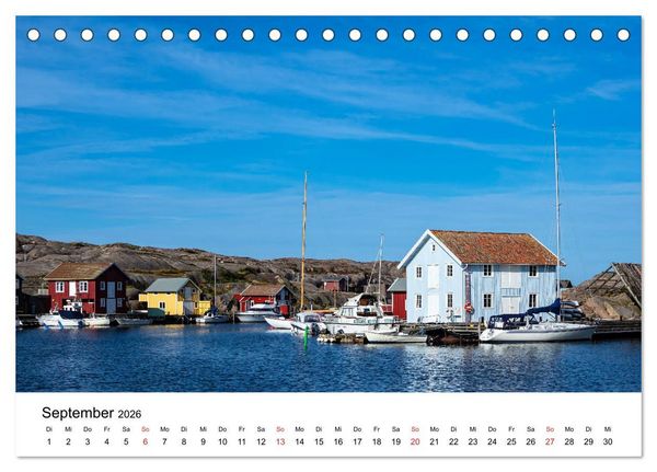 Produktbild: Westk&uuml;ste in Schweden (Tischkalender 2026 DIN A5 quer), CALVENDO Monatskalender