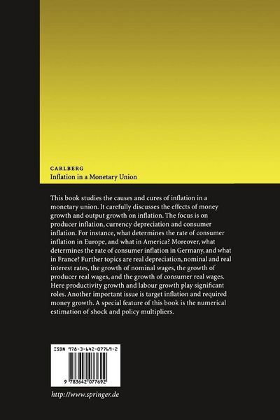 Produktbild: Inflation in a Monetary Union