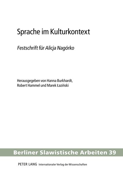 Produktbild: Sprache im Kulturkontext